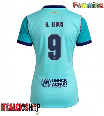 Barcelona Gabriel Jesus #9 Terza Maglia Femmina 2026-27 Manica Corta